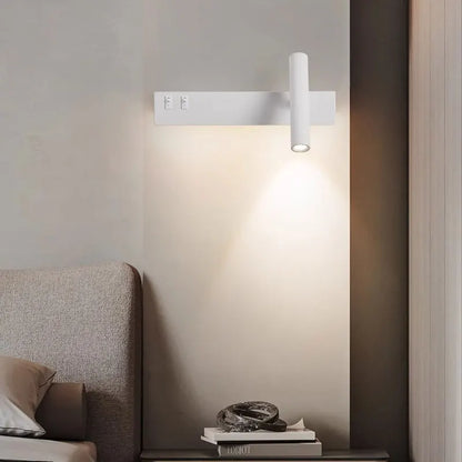 NordicGlow: LED Wall Light with Rotating Spotlight