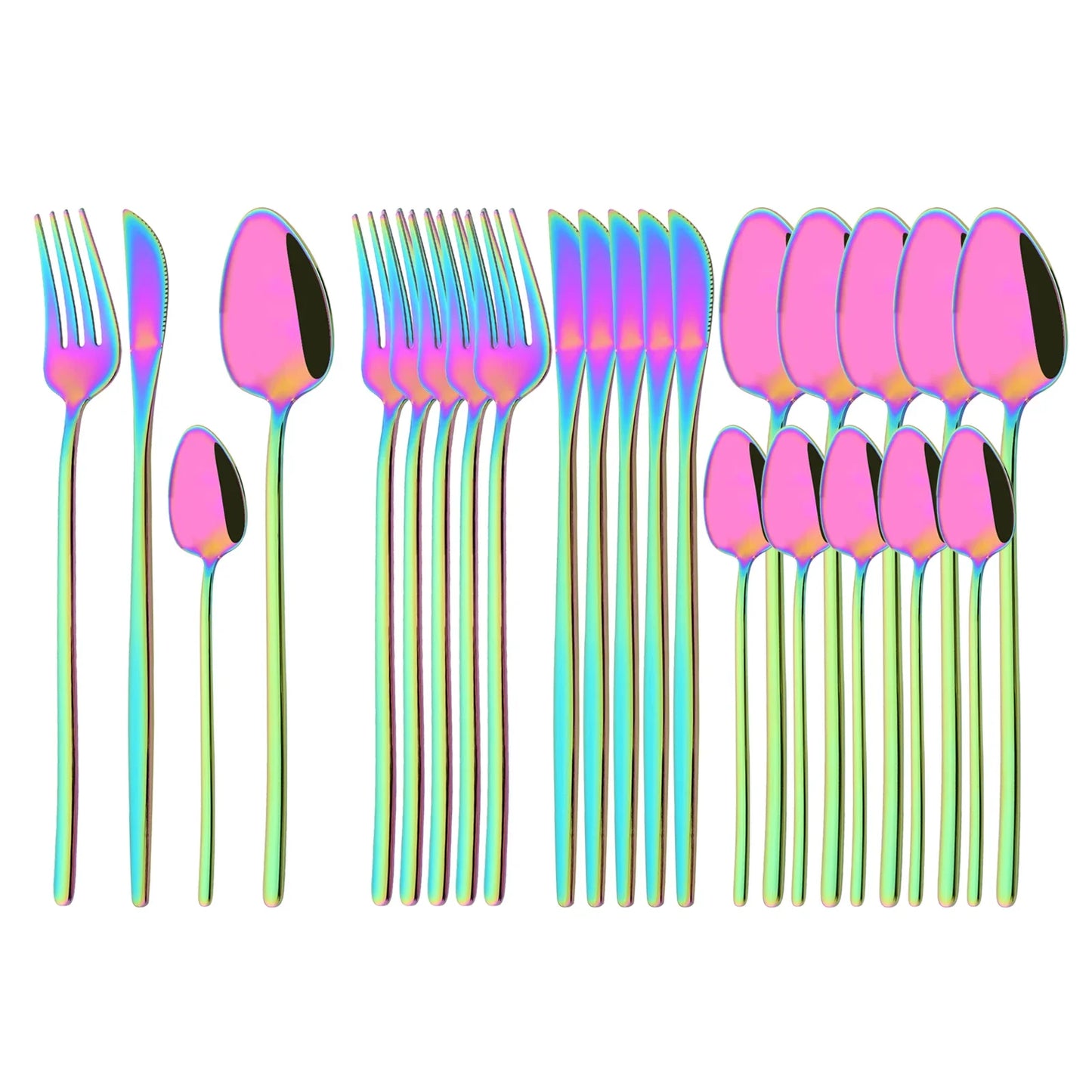 24Pcs Premium Stainless Steel Cutlery