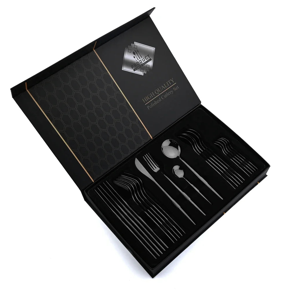 24Pcs Stainless Steel Cutlery Sets - An Exceptional Gift