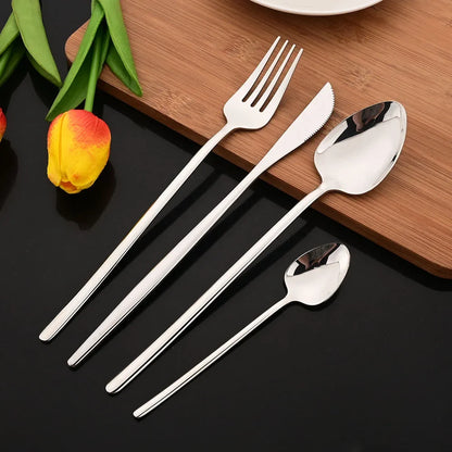 24Pcs Premium Stainless Steel Cutlery