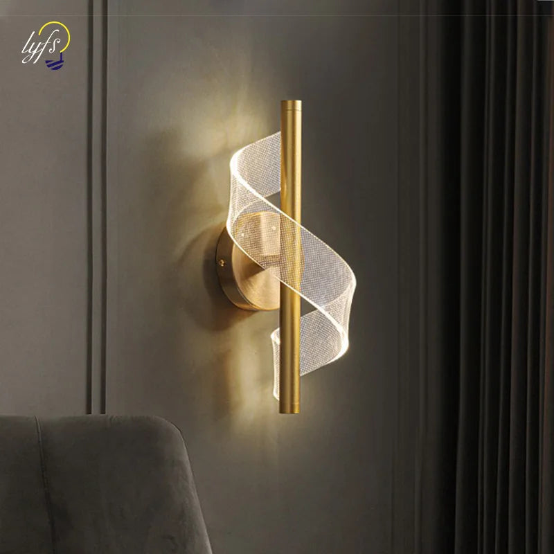 Luxurious LED Wall Sconce Lamp Indoor Lighting For Home