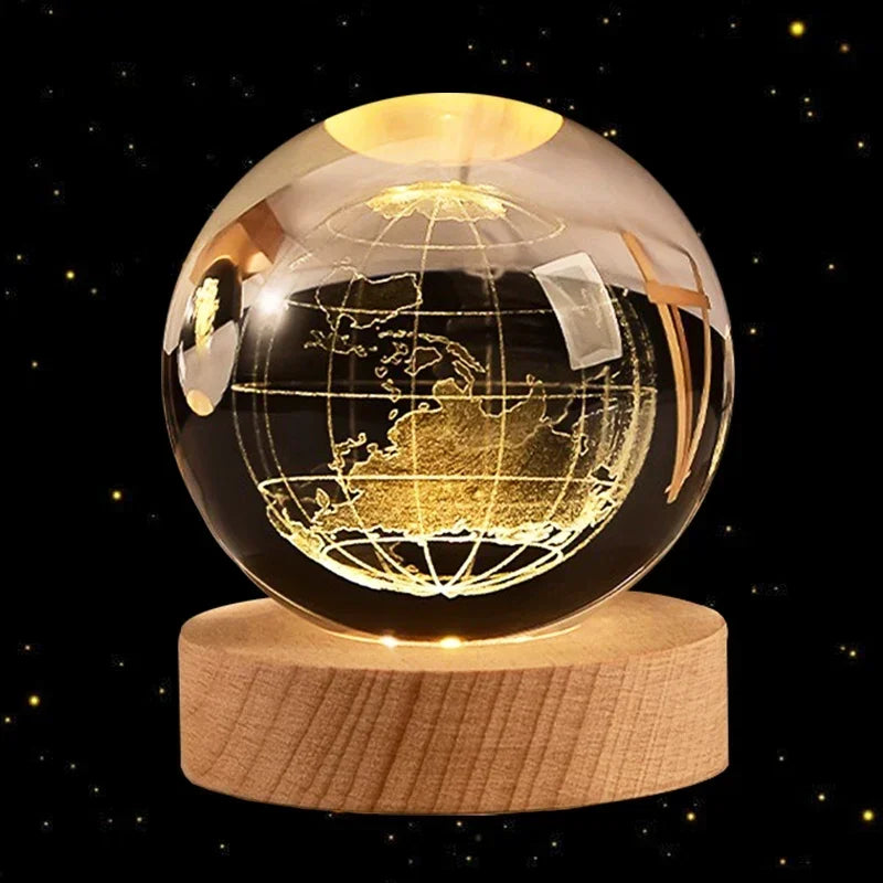 EarthSphere: Planeta Tierra de cristal en 3D