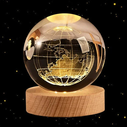 EarthSphere: 3D Crystal Planet Earth