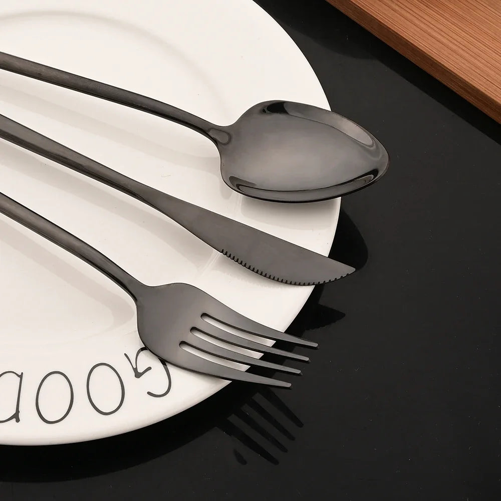 24Pcs Premium Stainless Steel Cutlery