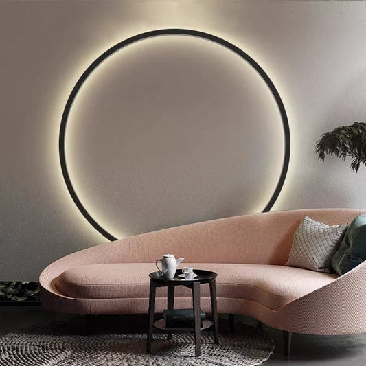 GlowLine : Appliques murales LED modernes avec éclairage d'ambiance