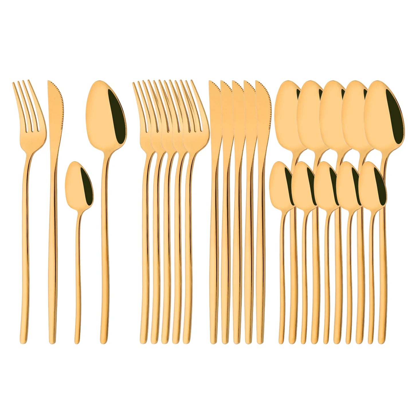 24Pcs Premium Stainless Steel Cutlery