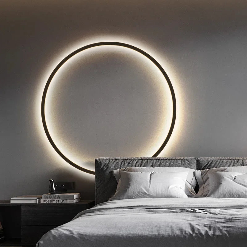 GlowLine : Appliques murales LED modernes avec éclairage d'ambiance