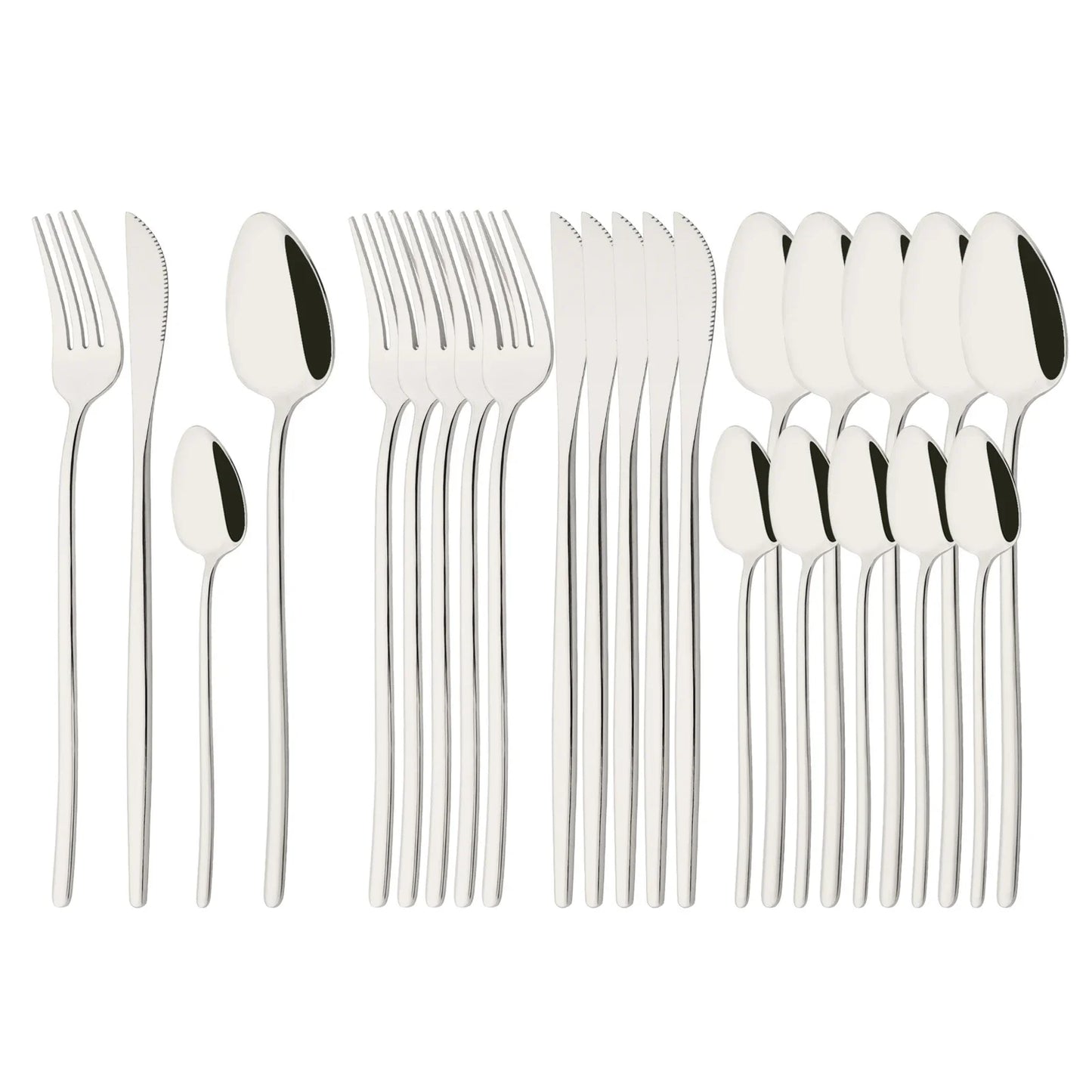 24Pcs Premium Stainless Steel Cutlery