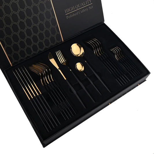 24Pcs Stainless Steel Cutlery Sets - An Exceptional Gift