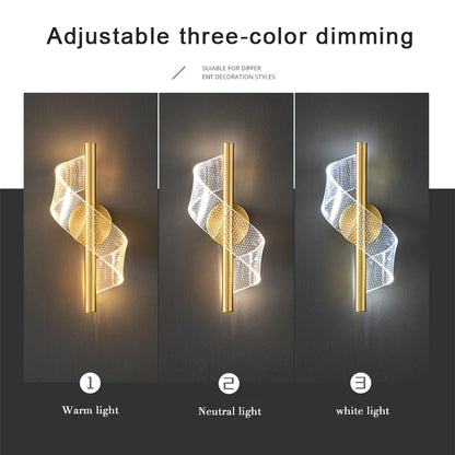 Luxurious LED Wall Sconce Lamp Indoor Lighting For Home