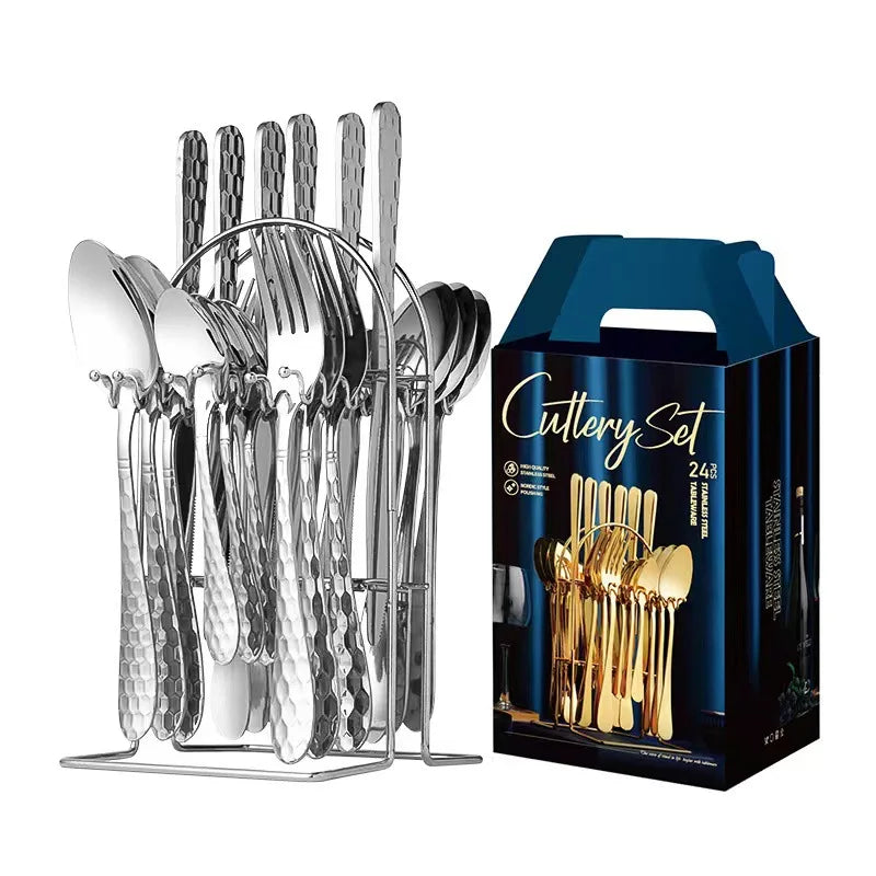 24 Pcs Stainless Steel Cutlery